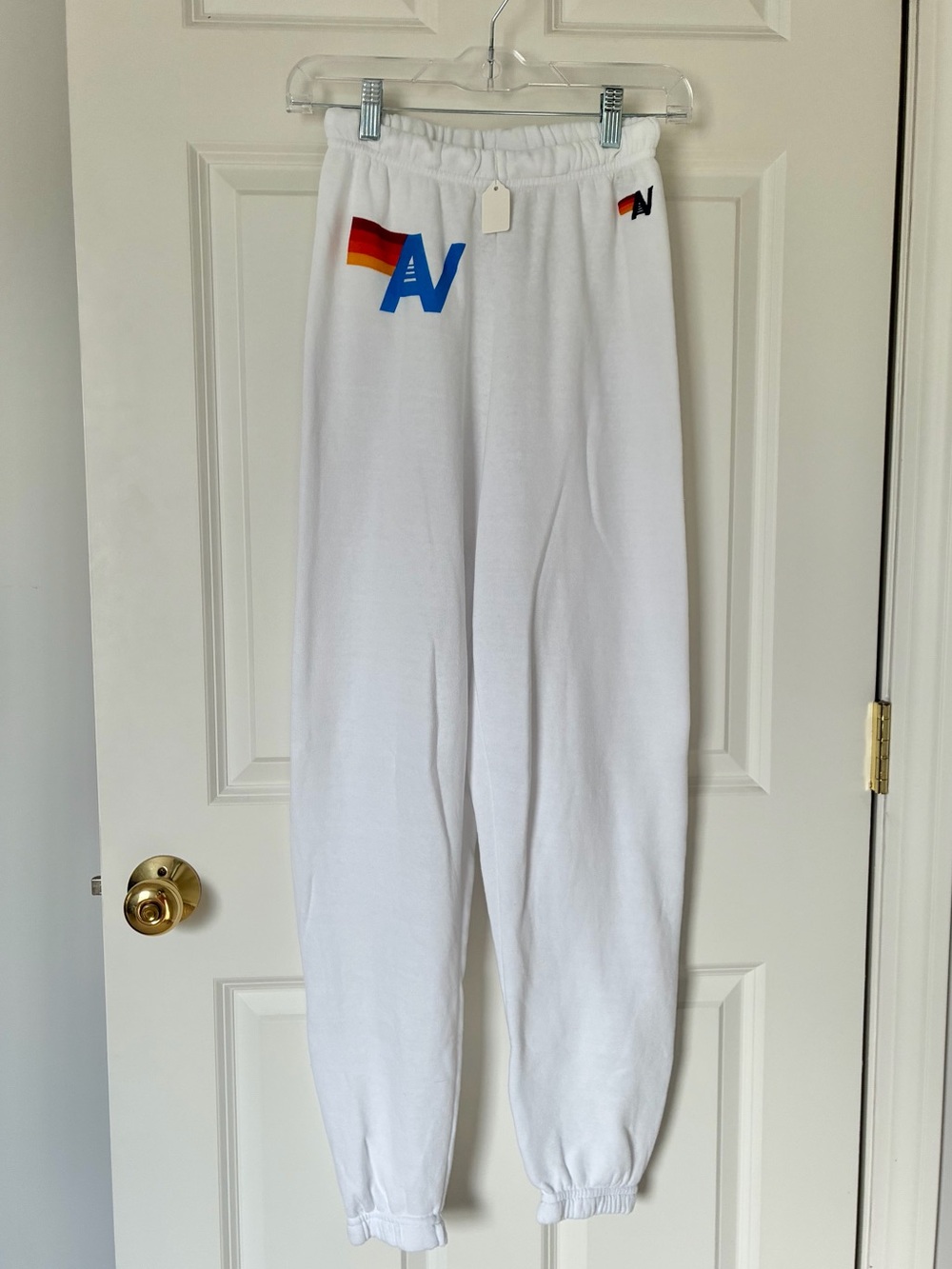 NWT Aviator Nation White Sweatpants
